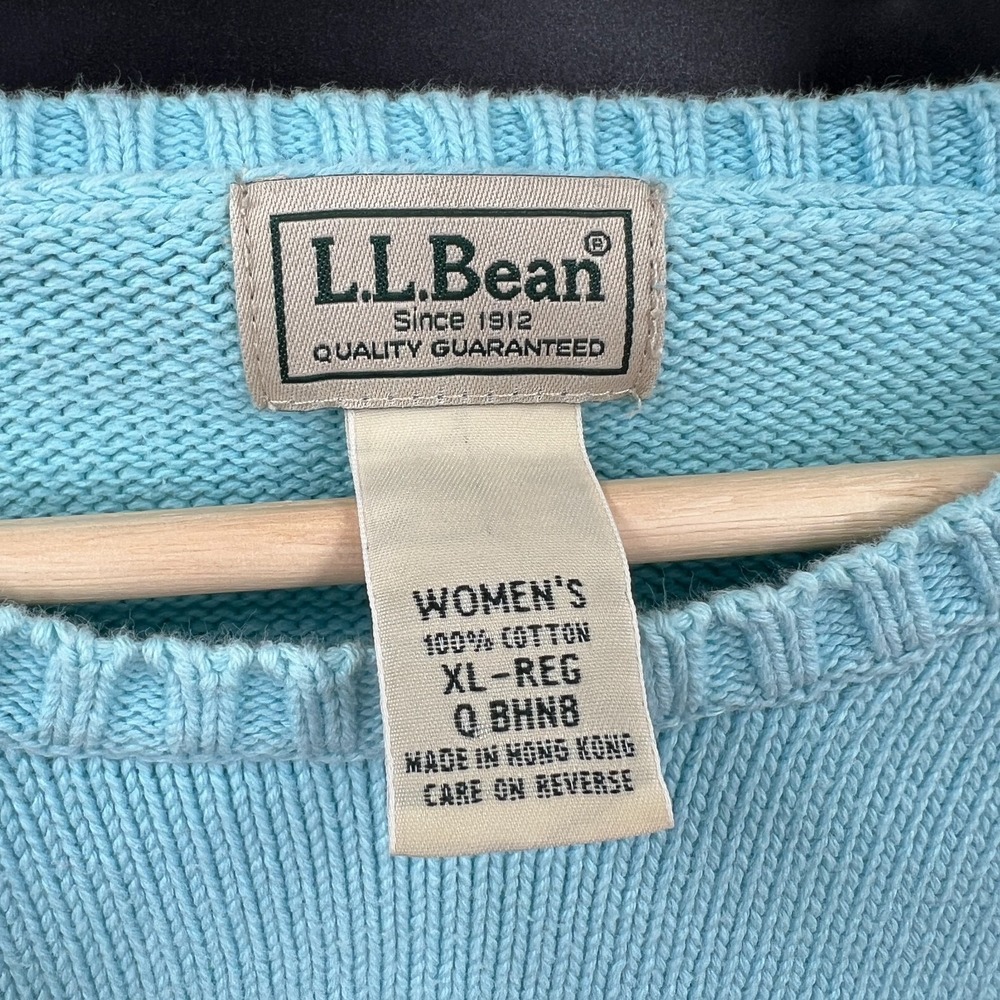 90s L.L. Bean heritage prep New England outdoor cozy cabincore vintage crew XL - Picture 6 of 7